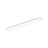 Slim white LED ceiling light made of aluminum for modern indoor and energy-saving room lighting