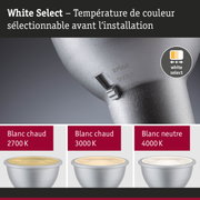 Lampe LED White Select avec température de couleur réglable de 2700K à 4000K pour éclairage