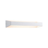 Moderne witte metalen LED-wandlamp met indirect licht voor woonruimtes