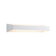 Moderner weißer LED-Wandleuchter aus Metall mit indirektem Licht für Wohnräume