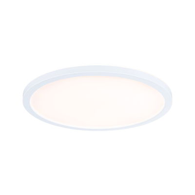 Round white LED ceiling light with warm white glow for modern rooms and energy-efficient lighting