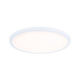Round white LED ceiling light with warm white glow for modern rooms and energy-efficient lighting