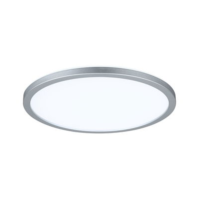 Ronde LED-plafondlamp met zilverkleurige aluminiumrand en witte diffuser voor moderne verlichting
