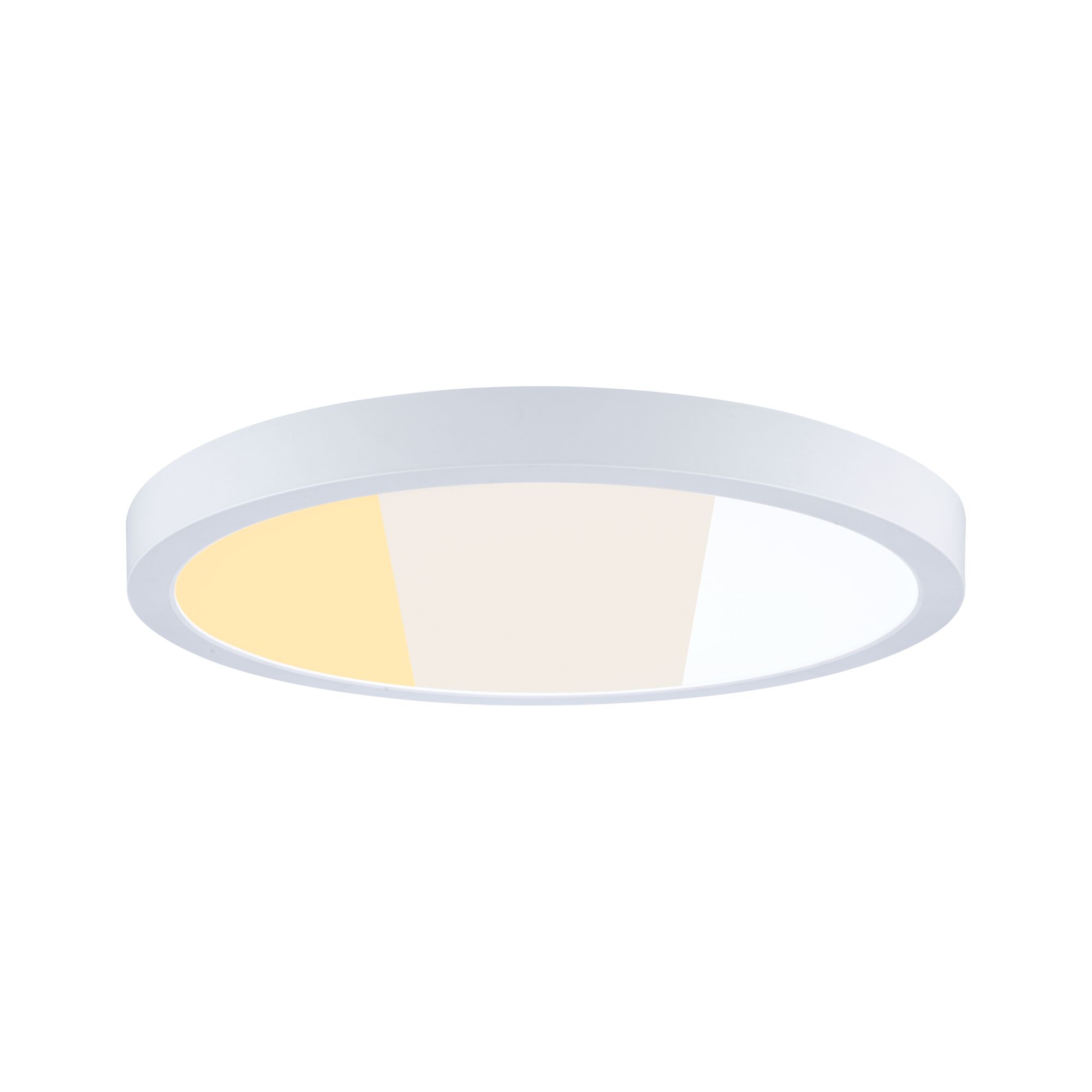 LED Panel Abia 2 White Select Dämmerungsgesteuerter Bewegungsmelder (HF) rund 400mm 16W 1400lm White Select Weiß Rundes weißes LED-Deckenlicht mit einstellbarer Farbtemperatur für modernes Raumlicht