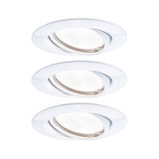 Spot encastré blanc en métal avec insert orientable pour éclairage LED flexible