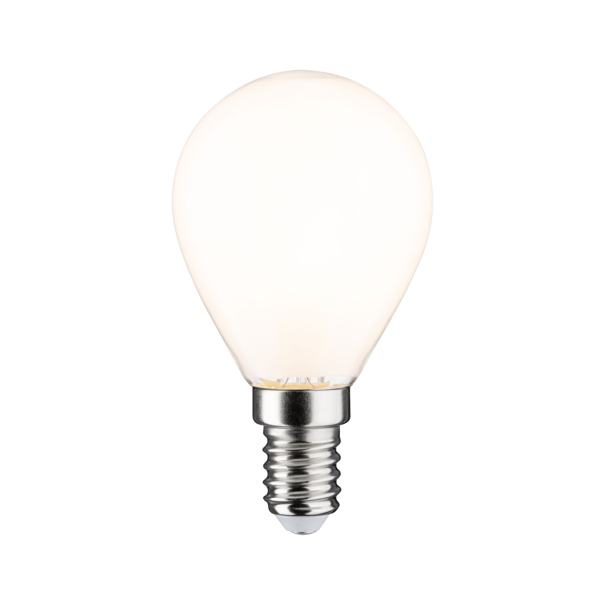 Klasická bílá LED Kapka 470lm 4,5W 2700K stmívatelný Opál Runde LED-Leuchtmittel mit E14-Fassung in warmweißem Glas für energiesparende Beleuchtung