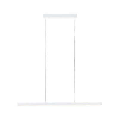 Suspension LED blanche minimaliste en métal avec design fin pour éclairage intérieur moderne