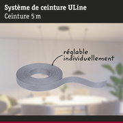 Ceinture ULine grise de 5 mètres en matériau résistant pour fixations polyvalentes