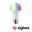 Standaard 230 V Smart Home Zigbee 3.0 LED-gloeilamp E27 806lm 9W RGBW+ dimbaar Mat Meer-kleurige LED-lamp met E27-fitting, geschikt voor Zigbee smart home verlichting.