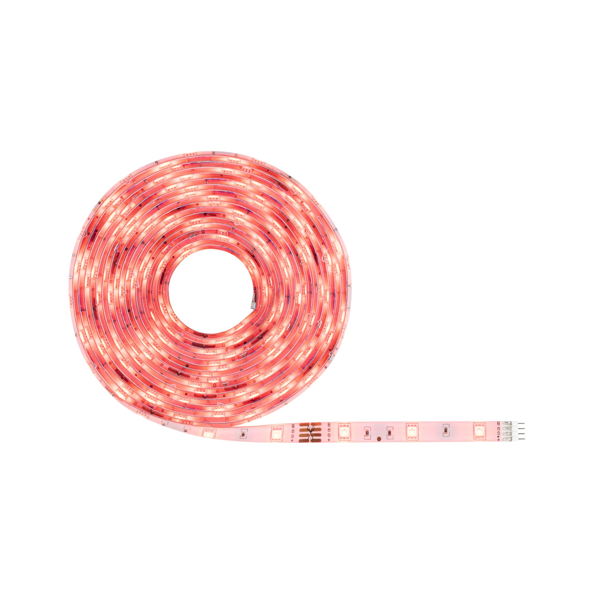 Rol rode LED-strip, flexibel kunststofmateriaal voor decoratieve lichteffecten