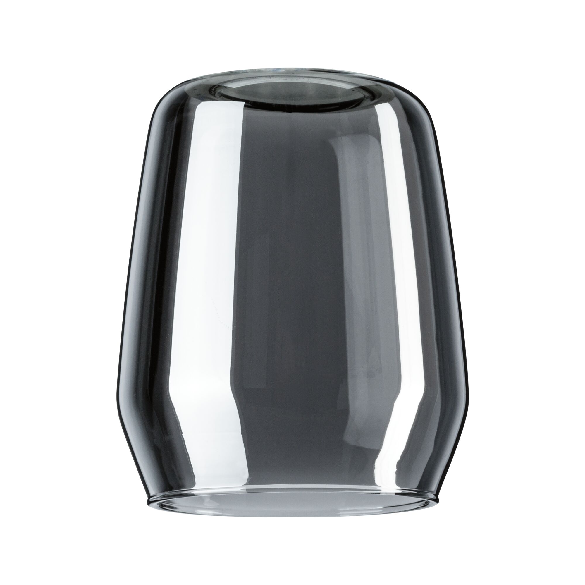 Smoke glass lampshade in grey made of glass for modern LED lighting and home decor