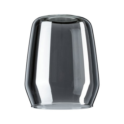Smoke glass lampshade in grey made of glass for modern LED lighting and home decor
