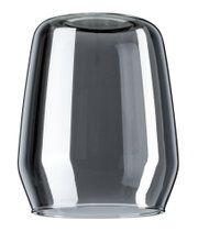 Smoke glass lampshade in grey for modern lighting and LED fixtures