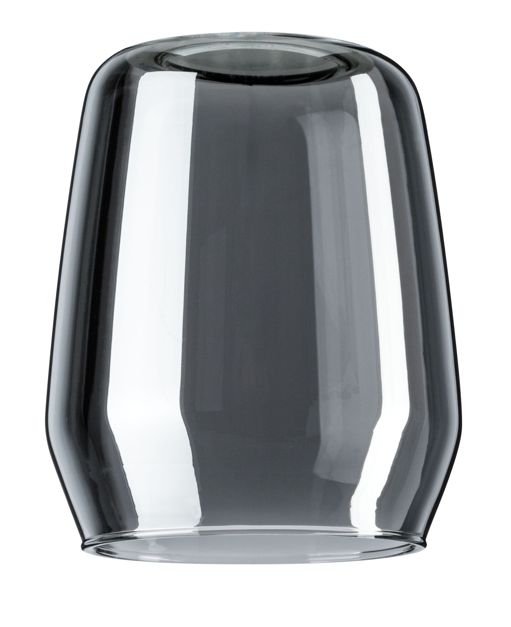 Smoke glass lampshade in grey for modern lighting and LED fixtures