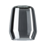 Smoke glass lampshade in grey for modern lighting and LED fixtures