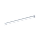 Slim silver aluminum LED ceiling light with even illumination for modern indoor lighting solutions