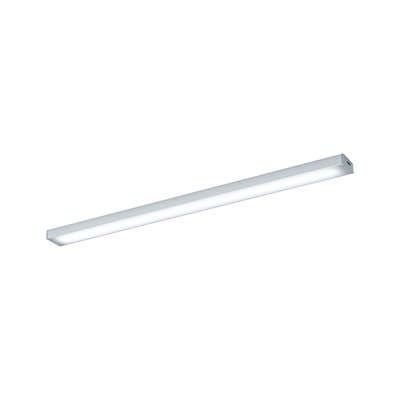 Slim silver aluminum LED ceiling light with even illumination for modern indoor lighting solutions