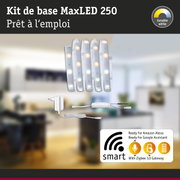 Kit de base MaxLED 250 avec bandes LED blanches réglables et passerelle Zigbee 3.0 pour domotique