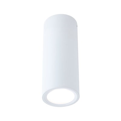 Rund hvid metal loftlampe med LED til moderne indendørs belysning
