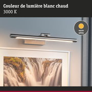 Applique LED en acier inoxydable avec lumière blanc chaud 3000K pour éclairage mural d'ambiance