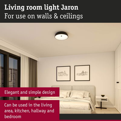 Minimalist black and white Jaron ceiling light for living room, bedroom, and hallway