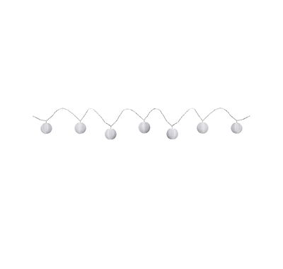 Guirlande LED blanche avec lanternes en papier rondes pour décoration d'intérieur et d'extérieur