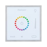 Wit Paulmann LED-wandpaneel met kleurrijke touch-ring voor lichtregeling en dimfunctie