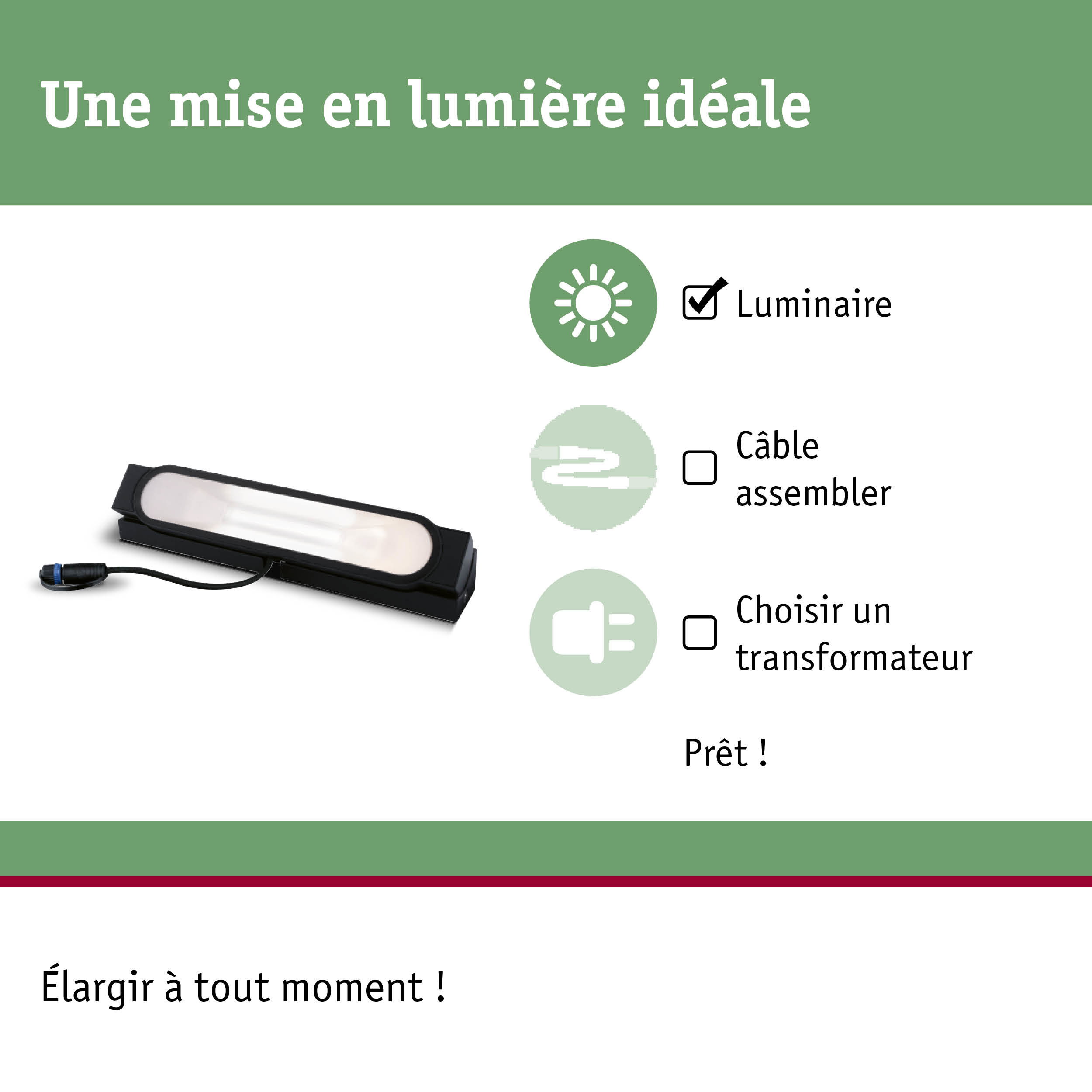Luminaire LED noir avec câble pour solutions d'éclairage intérieur flexibles et design moderne