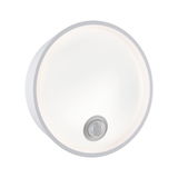 Round white LED ceiling light with motion sensor, energy-saving indoor lighting