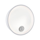 Round white LED ceiling light with motion sensor, energy-saving indoor lighting