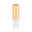 Standard 230 V Culot à ergots LED G9 Kit de 1 250lm 2,4W 2700K Clair Ampoule LED à culot G9 avec lumière blanc chaud et verre transparent pour éclairage économique
