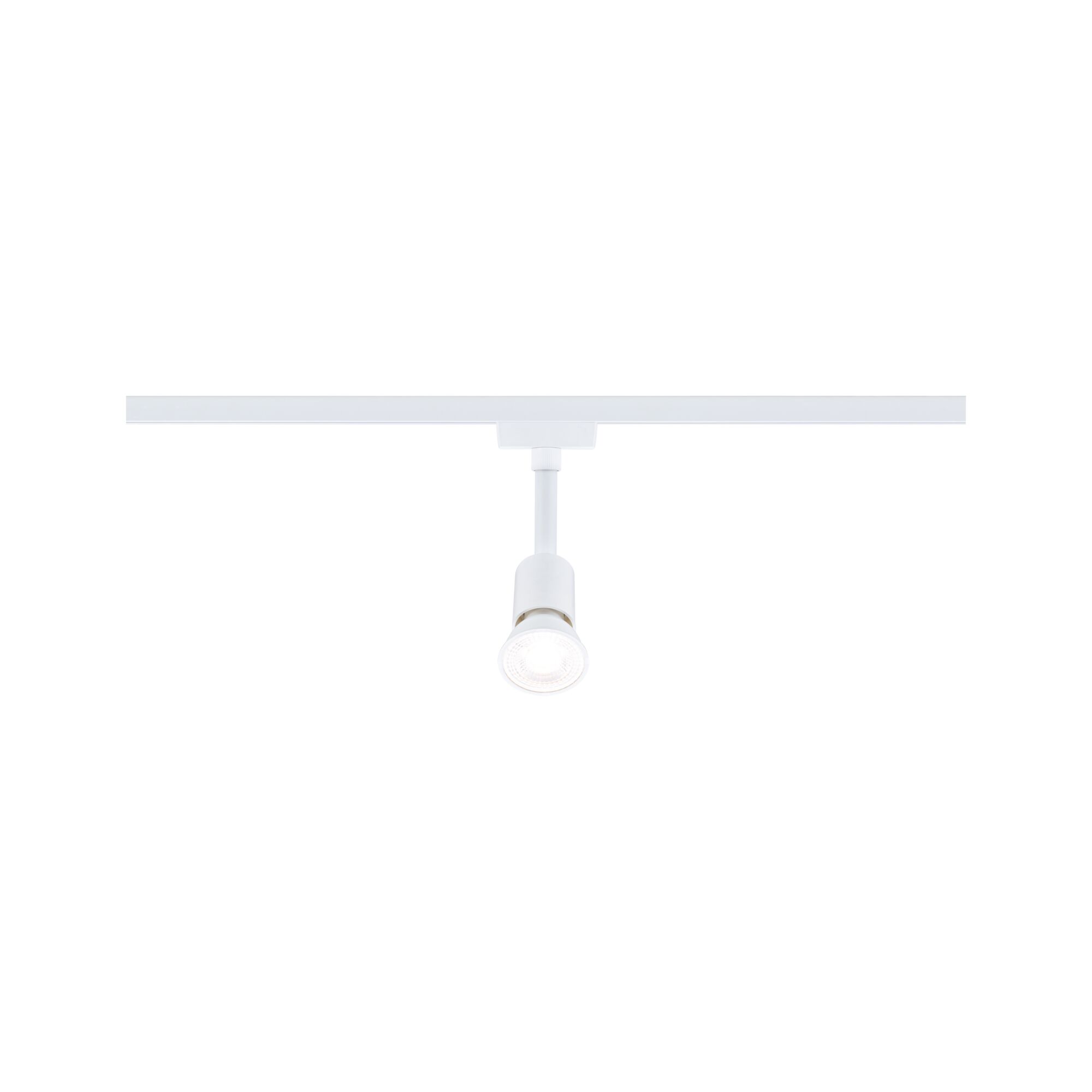 Spot LED blanc moderne en métal sur rail pour un éclairage d’intérieur flexible