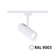 Moderner weißer LED-Strahler aus Metall mit RAL 9003 Farbton für flexible Beleuchtung