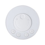 Panneau de commande rond en plastique blanc avec boutons ON/OFF et symboles de contrôle de la lumière