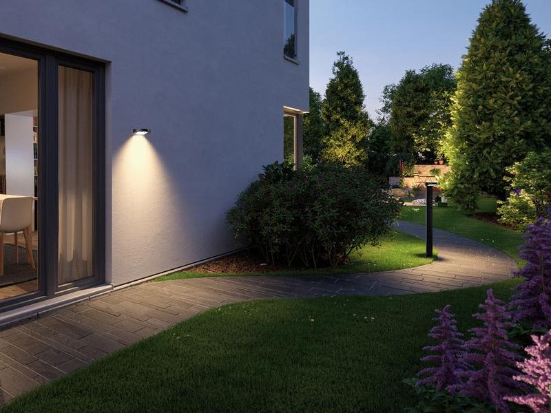 Garten mit Pollerleuchte Solar Pollerleuchte