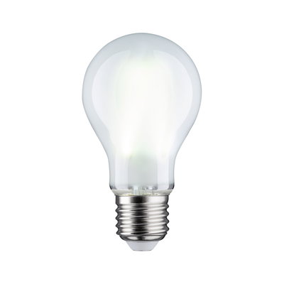 Klassische LED-Glühbirne mit E27-Fassung aus transparentem Glas für energiesparende Beleuchtung