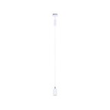 Hvid plastik pendelkabel til LED-lys med minimalistisk design og justerbar længde