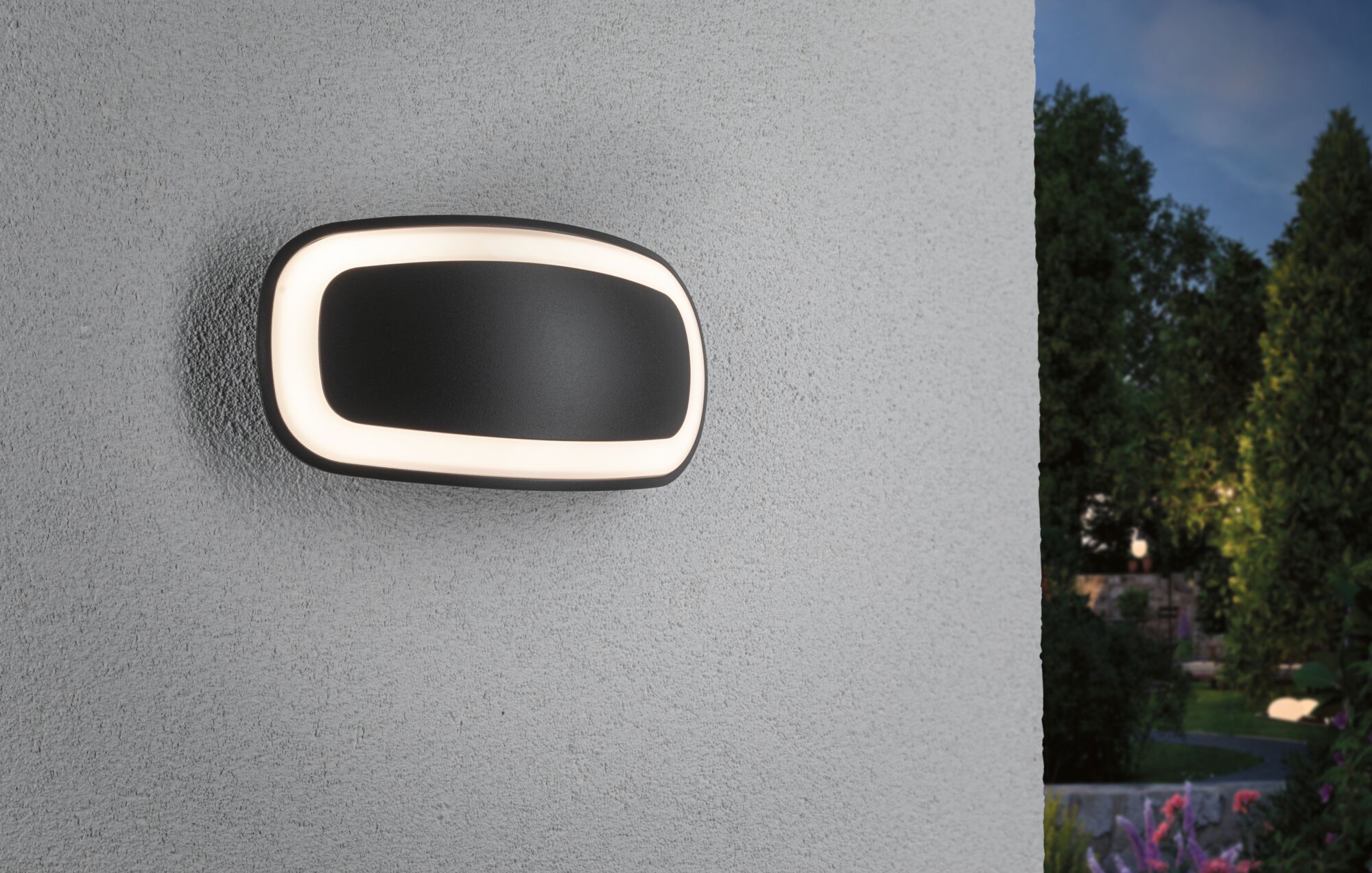 LED Exterior wall luminaire Signea IP44 240x62mm 3000K 4W 170lm 230V Anthracite Aluminium