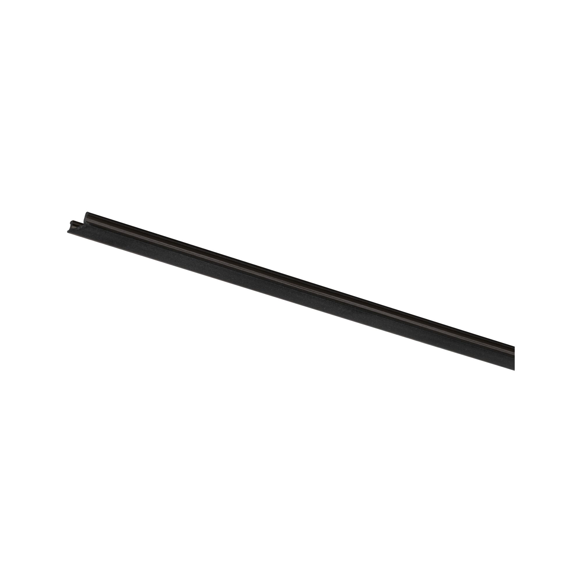 Black aluminum rail for LED lighting systems, slim design for modern lighting solutions