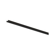 Black aluminum rail for LED lighting systems, slim design for modern lighting solutions