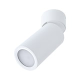 Modern white metal LED ceiling spotlight for focused room lighting