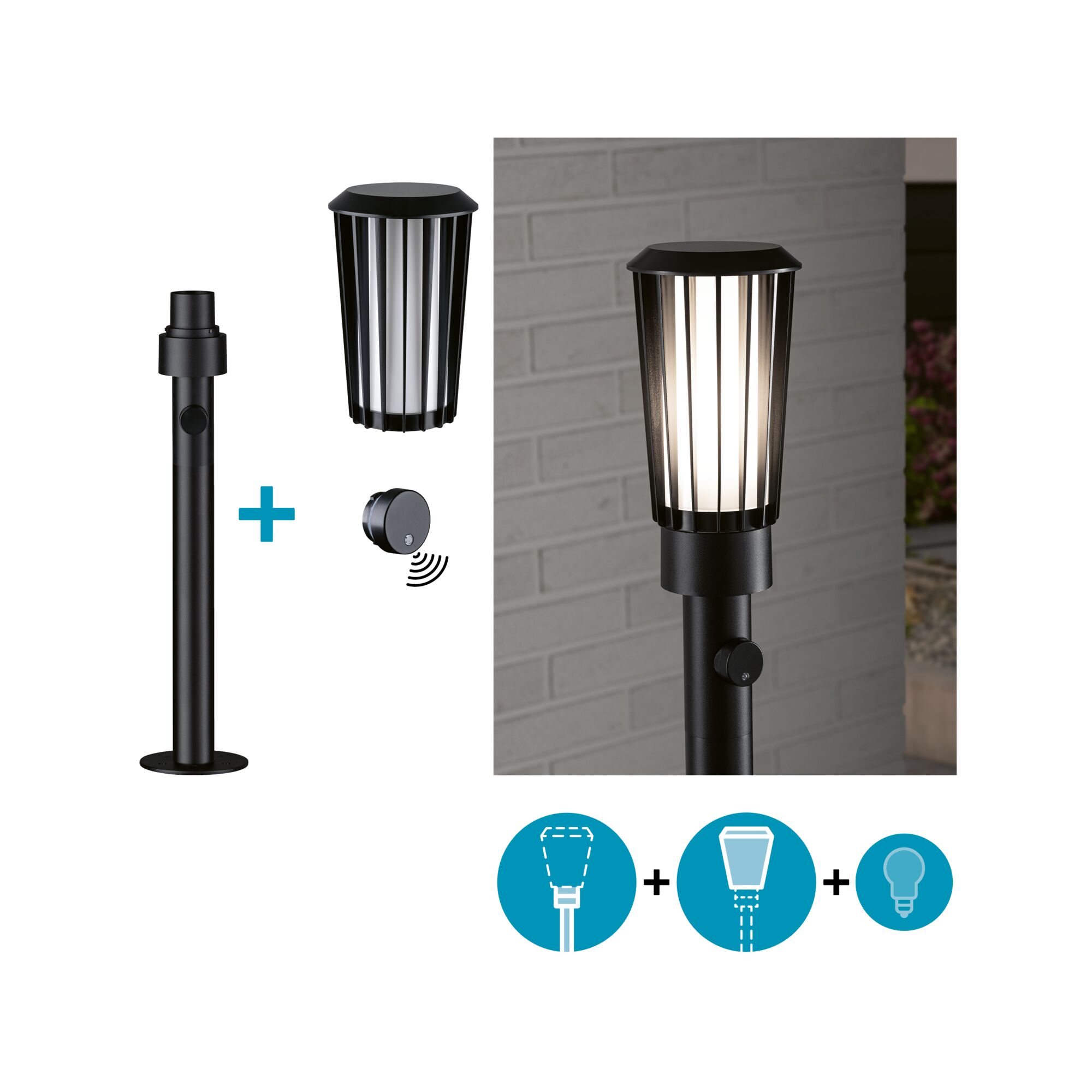 Set ModuShine Poller Trivana Klein mit Sensor Anthrazit