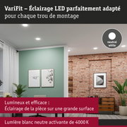 Éclairage LED blanc neutre 4000K pour une lumière efficace avec trous de montage variables