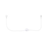 Weißes Verlängerungskabel mit Schalter und Stecker aus Kunststoff für flexible Stromversorgung