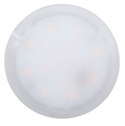 Rund hvid LED-loftslampe med matteret plastdiffuser til energieeffektiv belysning