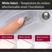 Plafonnier LED blanc avec température de couleur réglable du blanc chaud au blanc lumière du jour
