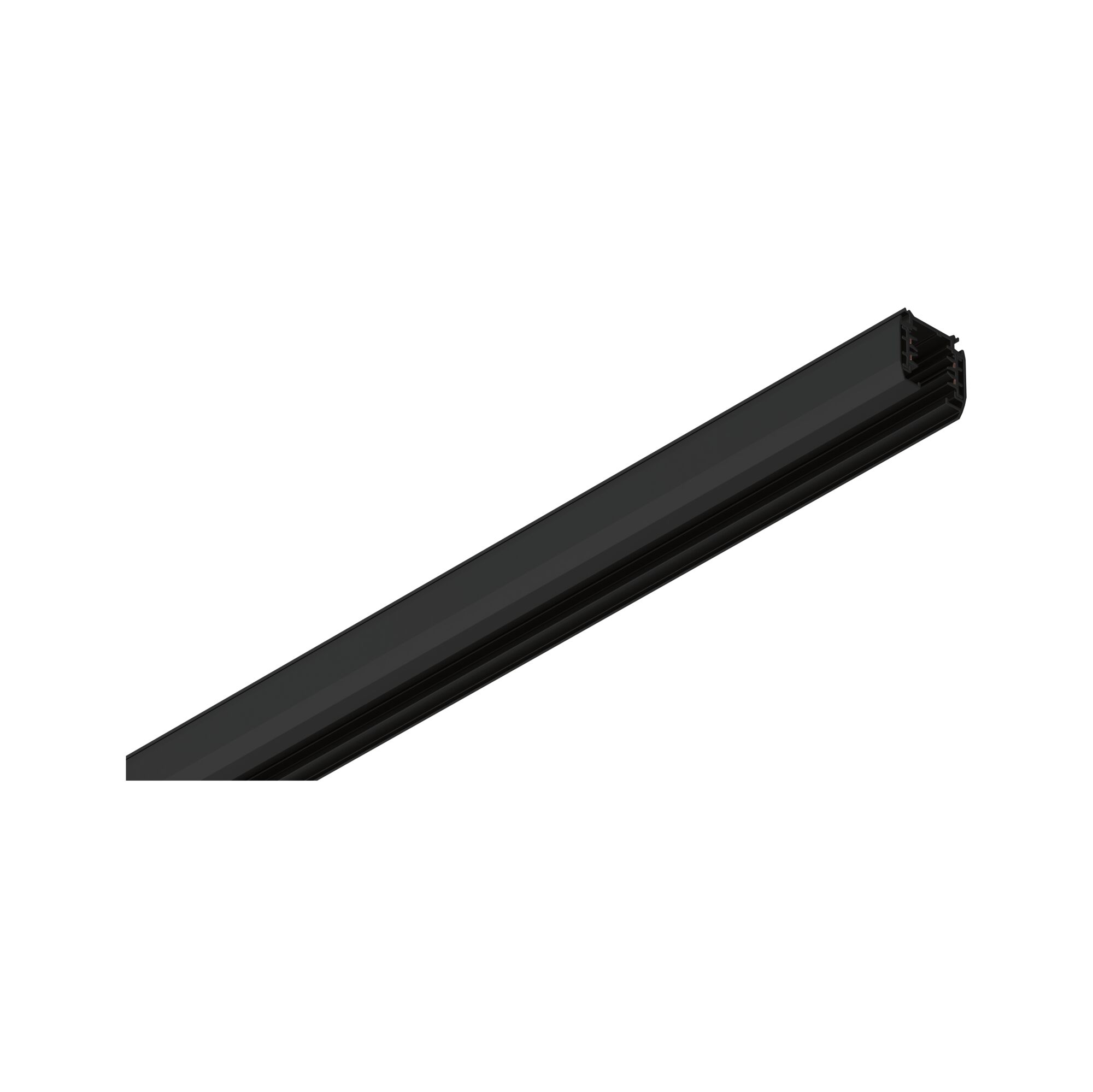 Schwarzes Aluminium-Profil für LED-Streifen mit geradlinigem Design für moderne Lichtinstallationen