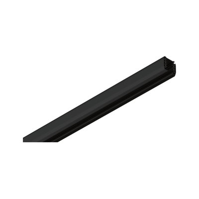 Black aluminum profile for LED strips with sleek design for modern lighting installations