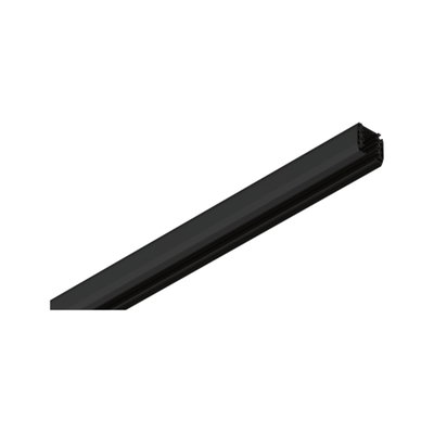 Black aluminum profile for LED strips with sleek design for modern lighting installations