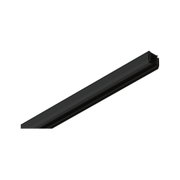 Profil en aluminium noir pour éclairage sur rail LED avec design moderne et finition durable
